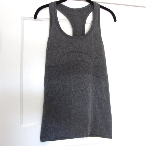 Lululemon Racer Back Tank, Heather Gray, Athletic Wear, Size 6 - Picture 2 of 6